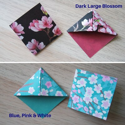 Origami corner bookmark - Cherry Blossom - image3